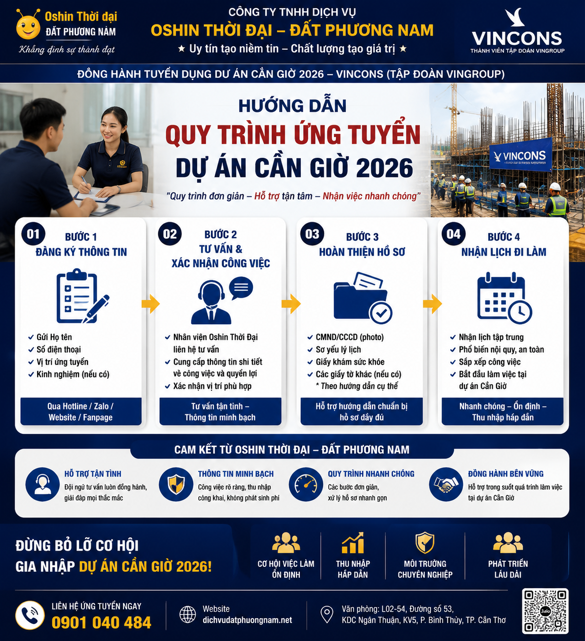 Tuyển Dụng Việc Làm Cần Giờ 2026 – Gia Nhập Oshin Thời Đại Đất Phương Nam